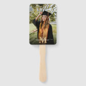 5 Foto Einfache Graduierung Schwarz-weiß Fächer (Rückseite)