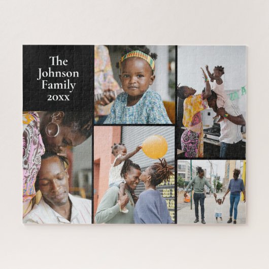 5-Foto-Familie Puzzle (Horizontal)