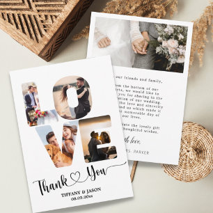 5 Foto Fett Buchstab Hochzeit Handgeschriebene Her Dankeskarte