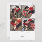 5 FOTO Frohe Weihnachten Gold Sparkle Gruß (Rückseite)