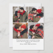 5 FOTO Frohe Weihnachten Gold Sparkle Gruß (Rückseite)