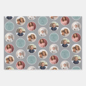 5-Foto-Grenzstreifen - Schwarz-weiß Geschenkpapier Set (Vorderseite 3)