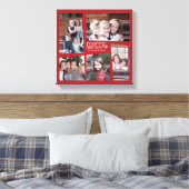 5 Foto Holiday Collage Retro Freude und Frieden Gr Leinwanddruck (Insitu (Schlafzimmer))