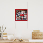 5 Foto Holiday Collage - Rot Poster (Küche)