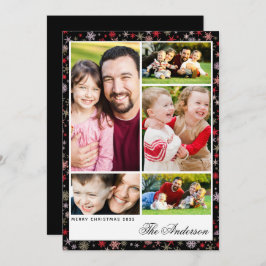 5 Foto Individuelle Name Weihnachtsflasche Feiertagskarte