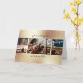 5 Foto Jubiläum Hochzeitsgold Karte (Gelbe Blume)