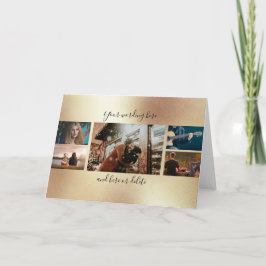 5 Foto Jubiläum Hochzeitsgold Karte