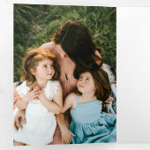 5 Foto Minimal Trifache Weihnachtskarte Dreifach Gefaltete Urlaubskarte (Innen Erste Seite)