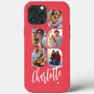 5 Foto Modern Trendiger Einfacher Personalisierter iPhone 13 Pro Max Hülle
