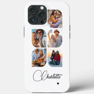 5 Foto Modern Trendiger Einfacher Personalisierter iPhone 13 Pro Max Hülle