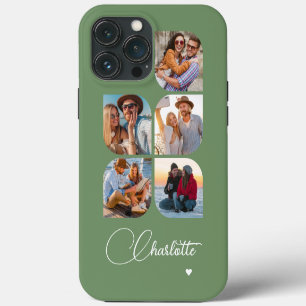 5 Foto Moderner Trendiger Einfacher Personalisiert iPhone 13 Pro Max Hülle