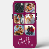 5 Foto Modernes Trendy Einfache Personalisierte Be Case-Mate iPhone Hülle (Rückseite)