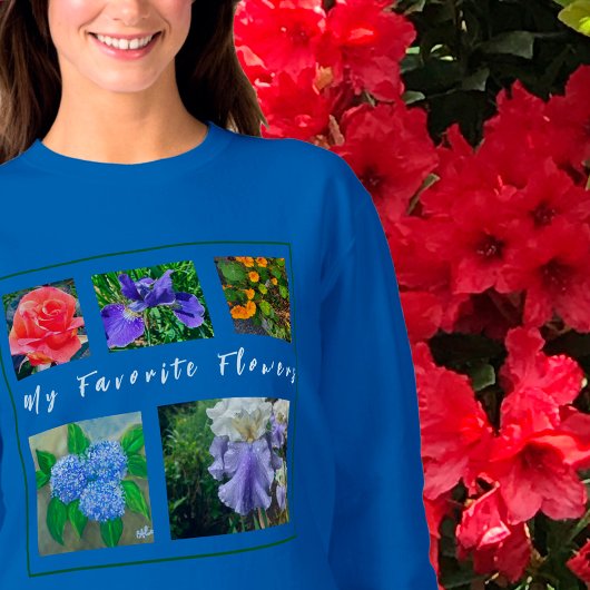 5-Foto My Favorite Blume Template Sweatshirt