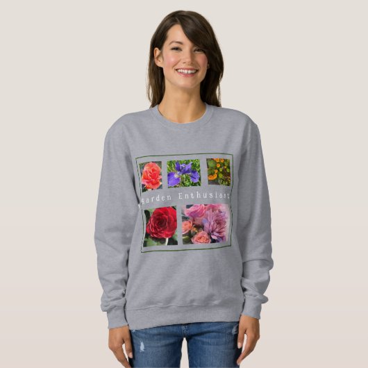 5-Foto My Favorite Blume Template Sweatshirt (Vorne ganz)