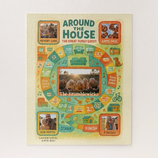 5 FOTO | Puzzle für Familienspiele (Vertikal)