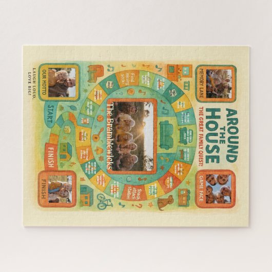 5 FOTO | Puzzle für Familienspiele (Horizontal)