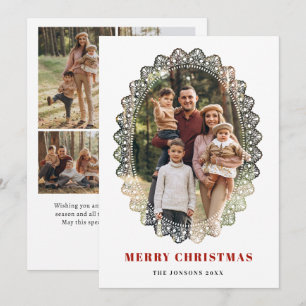 5 Foto Retro Weihnachten Elegant Vintage Spitze Ra