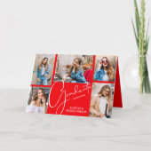 5 Foto Roter Abschluss Ankündigung (Vorderseite)