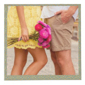 5 Foto Sage Green Gold Verlobung Würfel (Rechts)