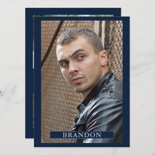 5-Foto-Schauspieler-Modell Pro 5.12x18.5-Vorlage Einladung (Vorne/Hinten)