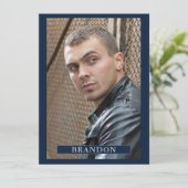 5-Foto-Schauspieler-Modell Pro 5.12x18.5-Vorlage Einladung (Stehend Vorderseite)