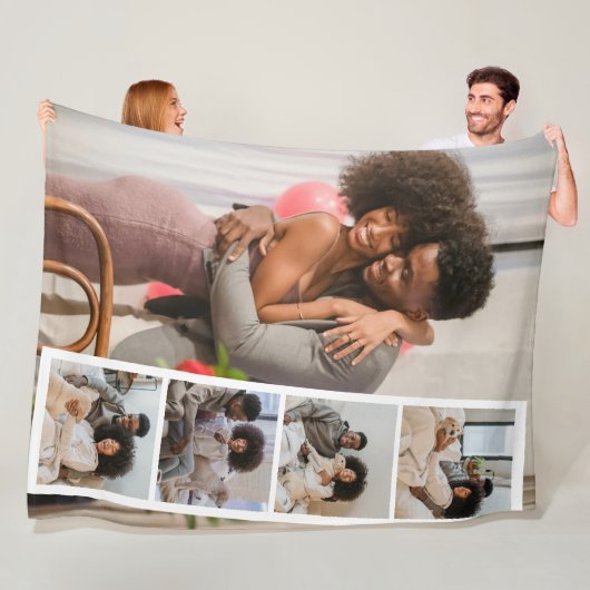 5-Foto-Stand Modernes Personalisiert Fleecedecke (Beispiel)