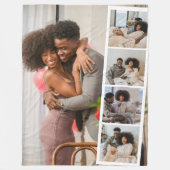 5-Foto-Stand Modernes Personalisiert Fleecedecke (Vorderseite)