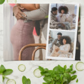 5-Foto-Stand Modernes Personalisiert Geschirrtuch (Gefaltet)