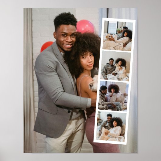 5-Foto-Stand Modernes Personalisiert Poster (Vorne)