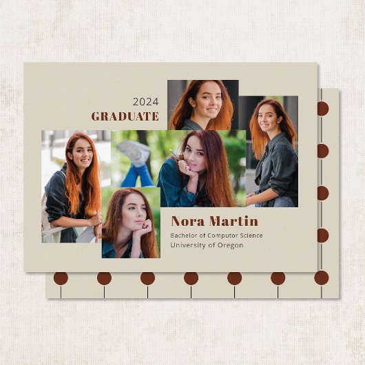 5 Foto Uni Graduate Auburn Creme Ankündigung