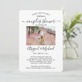 5 Foto Virtual Coups Brautparty per Mail Einladung (Stehend Vorderseite)