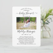 5 Foto Virtual Long Distance Baby Dusche per Mail Einladung (Stehend Vorderseite)