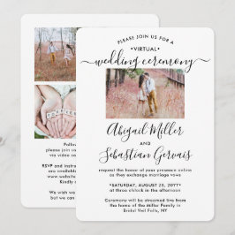 5 Foto Virtual Wedding Livestream Long Distance Einladung