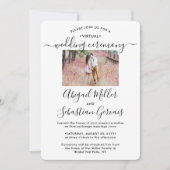 5 Foto Virtual Wedding Livestream Long Distance Einladung (Vorderseite)
