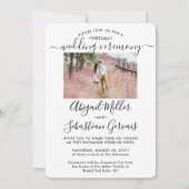 5 Foto Virtual Wedding Livestream Long Distance Einladung (Vorderseite)