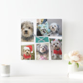 5 Foto von Leimfunky Mid Century Modern Angle Quadratische Wanduhr (Zuhause)