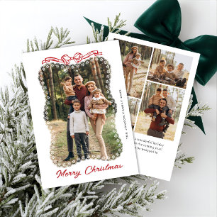 5 Foto Weihnachten Elegant Vintage Spitze Roter Bo