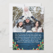 5 FOTO Weihnachten Rustikal Blauer Wald Gruß (Rückseite)