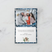 5 FOTO Weihnachten Rustikal Blauer Wald Gruß (Innenseite)