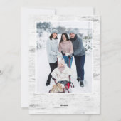 5 FOTO Weihnachten Rustikale Birch Bark Gruß (Rückseite)