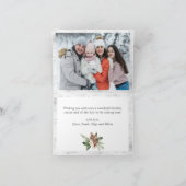 5 FOTO Weihnachten Rustikale Birch Bark Gruß (Innenseite)