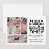 5 Foto werdende Mutter Weihnachten Schwangerschaft (Vorne/Hinten)