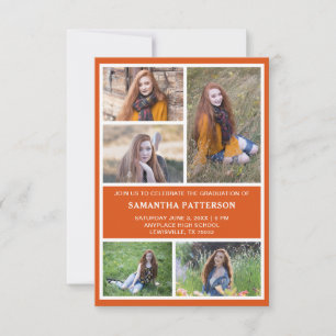 5 Fotocollage Abschluss Einladung