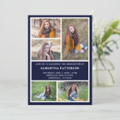 5 Fotocollage Abschluss Einladung (Stehend Vorderseite)