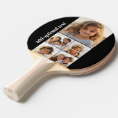 5 FotoCollage - auf schwarzem Hintergrund Tischtennis Schläger (Vorderseite)