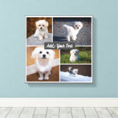 5 FotoCollage Custom Benannt Gray Canvas Print. Leinwanddruck (Insitu (Holzboden))