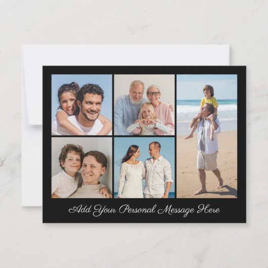 5 FotoCollage Ihre eigene Grußkarte hinzufügen (Vorderseite)