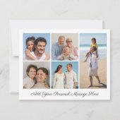 5 FotoCollage Ihre eigene Grußkarte hinzufügen (Vorderseite)