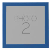 5 FotoCollage mit Solid Royal Blue Border Würfel (Rechts)