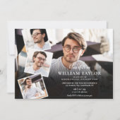 5 Fotocollage Moderne Graduierungsparty Einladung (Vorderseite)